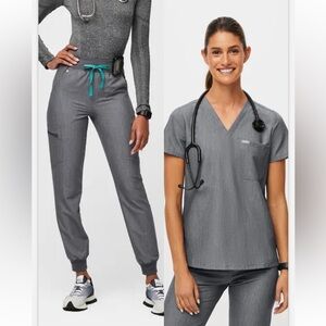 Figs Gray Track Pants & Joggers